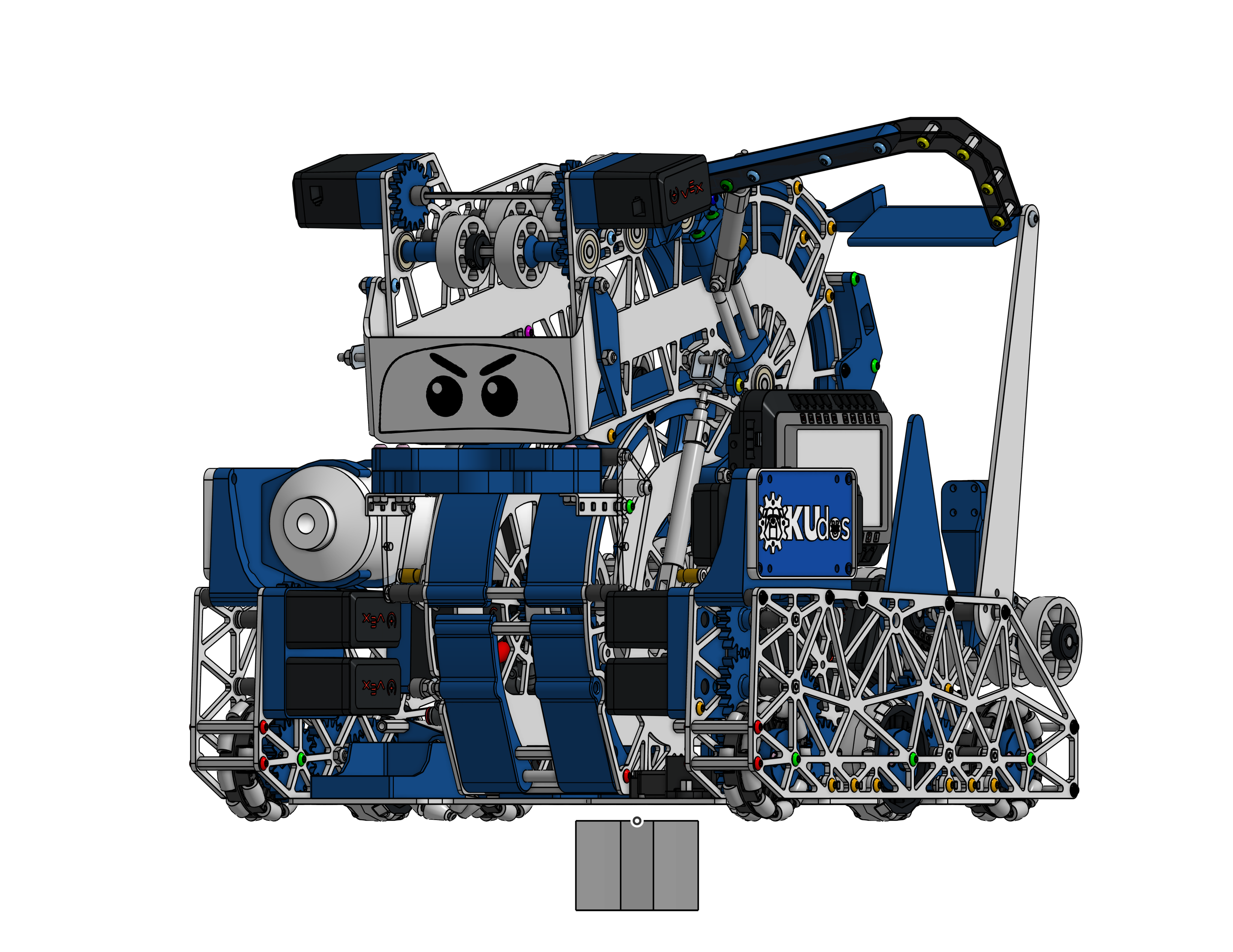KUdos VEX-U 2025 Robots "Luigi" & "Guido" CAD render