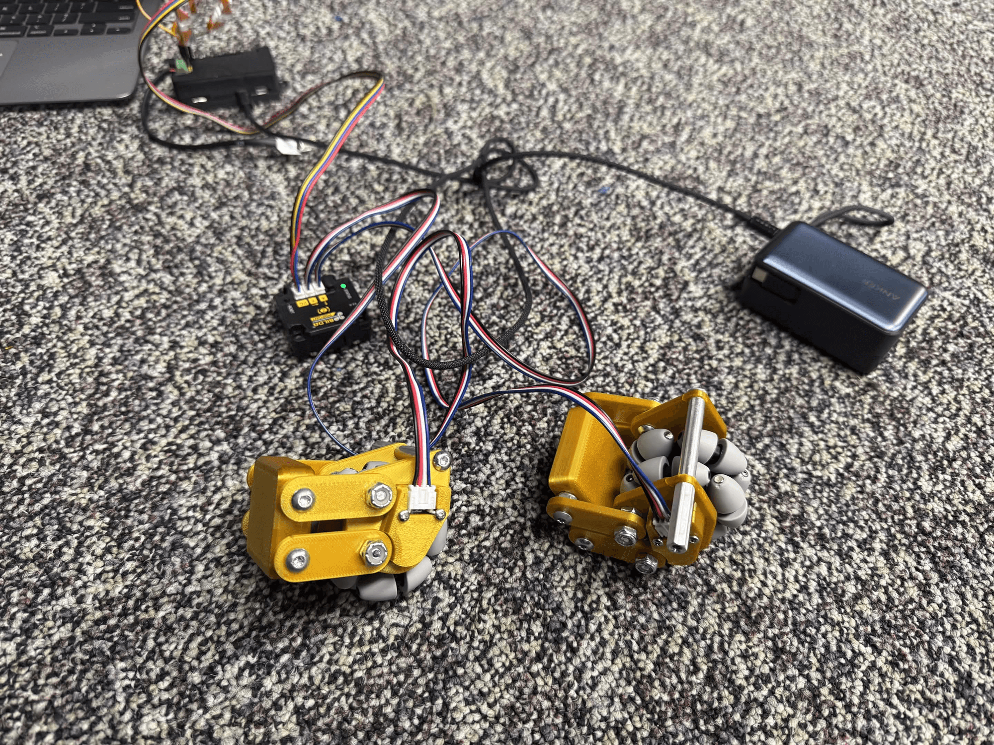 Early bringup testing with Pinpoint odometry pods