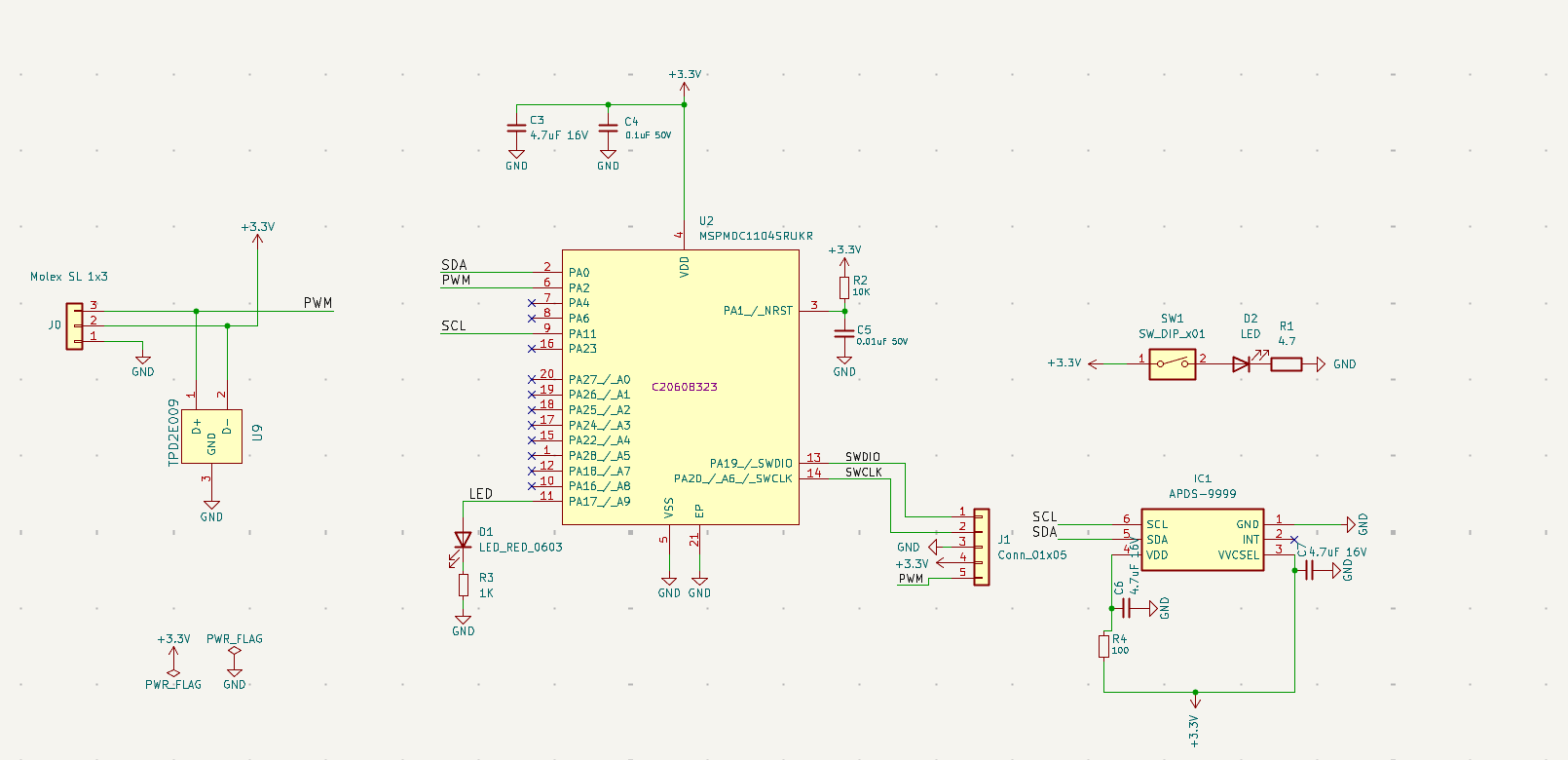 Color Sensor Schematic